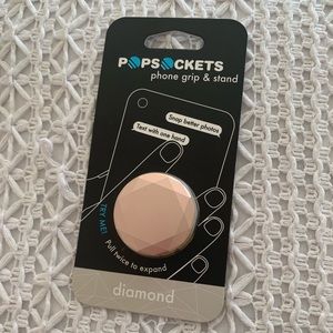 rose gold diamond popsocket